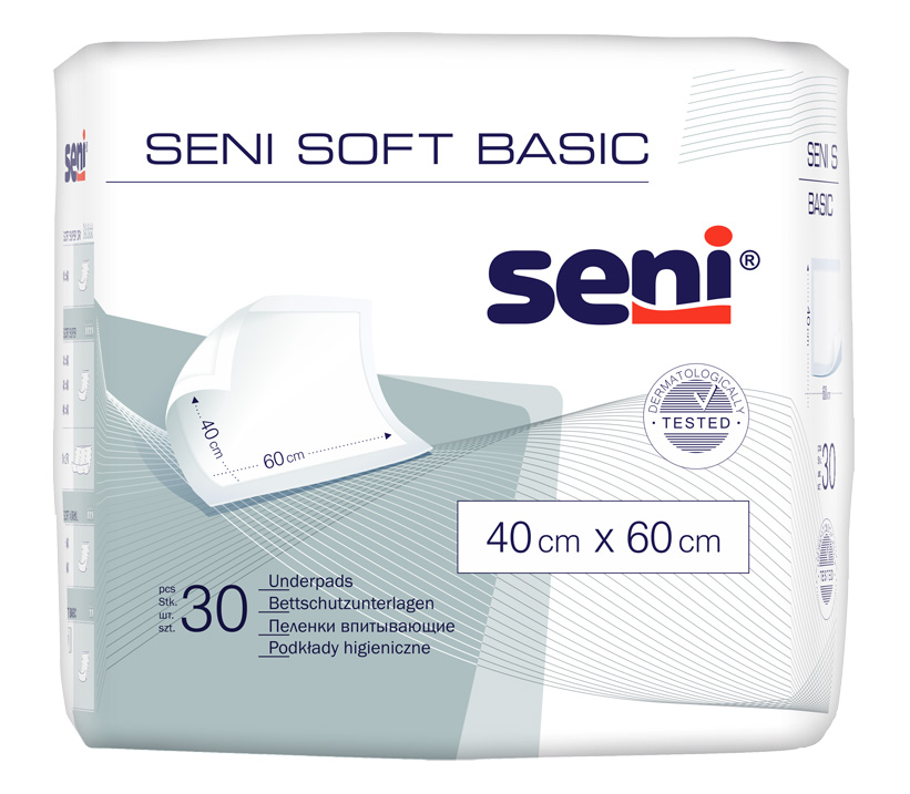SENI SOFT Basic _ Пелюшки гігієнічні 40х60 см. (30 шт.)